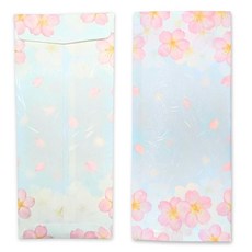 일본 벚꽃 문구 종이 및 봉투 세트 일본산 15장 봉투 8개(블루 스카이) 글쓰기 공예 선물용 우아한 와시 종이, Blue Sky