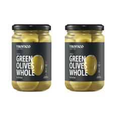 트로피코 그리스 칼라마타 저염 그린 올리브 절임 홀 495g, 2개
