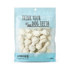 띵크유어도그티 전연령 강아지 우유껌 소형 18P, 소가죽, 250g, 2개