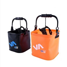 VA 바다 낚시두레박 접이식 낚시 두레박 낚시물통, NF-F20, 오렌지