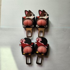 안전벨트 클립 캐릭터 자동차 벨트 연장클립 기본타입 소리방지 차 악세사리, 웰시코기 벨트 클립, 1개, 웰시코기 벨트 클립