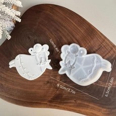 신상품개 크리스마스 트리 장식품 석고 콘크리트 레진 몰드 천사 사랑 실리콘 공예, 기본, 4. A3