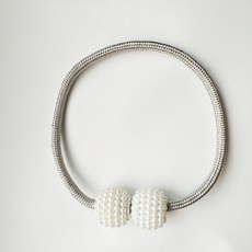 커튼 스트랩 큐티 펀치 프리 자석 버클 액세서리 걸이 볼 묶음 스트랩 코디 흡인 가정용 커튼 스트랩, 그레이-굵기, 【8조】묶을수있고빨수있다, 1개