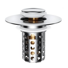 TOP 스텐 세면대 팝업 마개 거름망 트랩 배수구 SUS304 고급형 2개