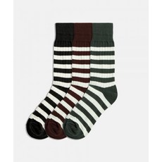 BRONSON Retro Striped Cotton Socks 3pack 286312