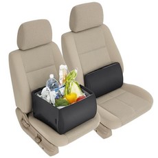 깔끔더하기 자동차 쿠션 카고 듀얼 수납정리함, 1개, 블랙