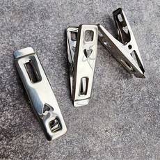 하트집게 5cm 빨래집게 스테인레스 개당가격 mi-58HXL, 1개, 단일