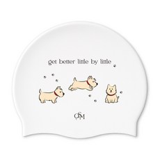 오스위밍 실리콘 수모, 1개, 강아지수모