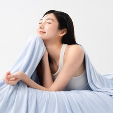 리빙비티 썸머쿨 여름 냉감 이불, 프로즌블루