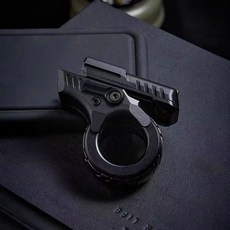 阿祖青春版棘輪指尖陀螺，多玩法旋轉機械黑科技，合金材質，EDC解壓玩具，臺灣出貨, 阿祖EDC黑色, 1個