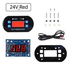 디지털 온도 컨트롤러 적색 및 LED 디스플레이 가열 냉각 제어 기기 H50TR -55 ~ 120 ℃ DC, 1개, 3) red 24V