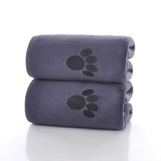 애완동물 타월 강아지 목욕 가운 부드러운 섬유 흡수성 고양이 셔닐, 04 Grey