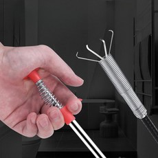 하수구 특수 집게 화장실 배관 이물질 막힘 배수구 청소 세면대 머리카락, 1.6m