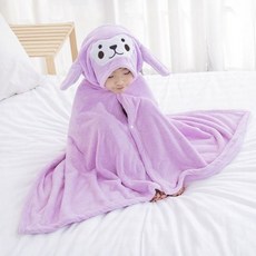 유아 목욕타올 아동 후드 타올 유아비치가운 어린이 아기 목욕가운 캐릭터 아동후드타올 수영가운 아동비치, 1개, 블루