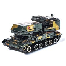 [알꿀밤-메탈퍼즐-밀리터리] 다연장포 전차-컬러, 1개