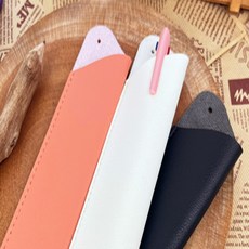 앤에이 가죽 펜 홀더 고급펜꽂이, 화이트, 1개