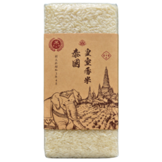 3A頂級泰國茉莉香米Thai Hom Mali Rice 一等米，煮出飯香的藝術，香氣濃郁，米心Q彈, 600公克, 1個, CNS 一等