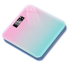 電子體重計 USB充電型 體重機 電子秤 體重計 體重秤 玻璃體重機, 1個, 【DX195H】充電型粉藍漸變