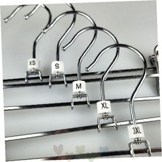의류매장 사이즈표 옷걸이 투명 링, XS, 1개, XS