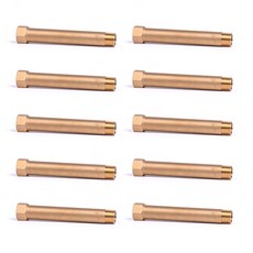 FLOW 신주 배관 서비스 니플 황동, 10개