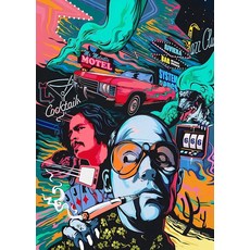 라스베가스의 공포와 혐오 영화 포스터 클래식 프린트 캔버스 그림 벽 예술 사진 홈룸 장식, G. 1