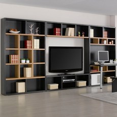 H685 TV 선반 책장 풀세트 4colors, 아카시아