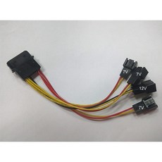 風扇專用降壓線 3組7V 1組12V, 1個
