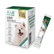 木入森 犬寶D藻鈣 狗狗補鈣保健 海藻鈣 老狗照護 狗狗鈣粉 狗狗保健 福媽寵物, 1g, 1個, 犬-D藻鈣30包/盒