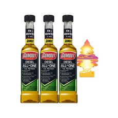 [공식 피카몰 직접 발송 정품]검아웃 올인원 연료첨가제 296ml 3개 + 사은품 방향제1개, 디젤/경유, 선셋비치 향