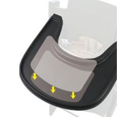 유아의자 트레이용 항균 PET 흡착필름, 3개