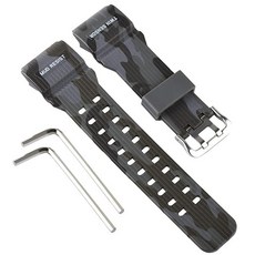 OliBoPo 카시오 남성용 G-Shock Master of G Mudmaster 트윈 센서 스포츠 시계 GG-1000/GWG-100/GSG-100용 천연 레진 교체용 시계 스, 카모플라쥬 그레이