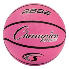 Champion Sports 고무 공식 농구공 튼튼함 - 프로 스타일 농구 및 사이즈 프리미엄 장비 실내 실외 체육 용품 (사이즈 7 핑크), Purple, Junior (Size 5 - 27.5"), 1개