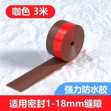 隔音條 門縫密封條隔音超靜音臥室門房門木門房間門底防風擋風擋板, 1個, 門邊密封專用 中厚款 寬36mm 咖色3