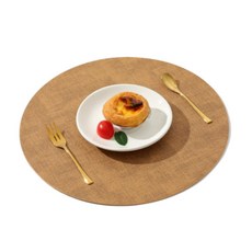 원형 식탁 테이블매트 브라운q_d1+8oMI