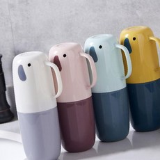 휴대용 칫솔 케이스 칫솔통 여행용 출장 캠프 양치컵 세트 세면도구 용품, 1개