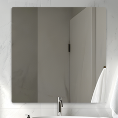 무타공 접착식 욕실거울 민자 라운드 코팅민경 화장실거울 800x800 해림, 단품