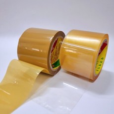 투명 베이지 OPP TAPE 70mmX45m 넓은폭 7cm 라바테이프, 1개, 베이지 70mmX45m