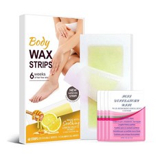 제모용 왁스 스트립 제모 왁스 스트립 - 더블 사이드 왁스 스트립 20개 + 여성 얼굴 몸 팔 다리 가슴 등을 위한 진정 오일 물티슈 모든 피부 타입용, 제모용 왁스 스트립, 제모 왁스 스트립 - 더블 사이드