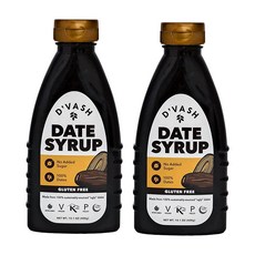 D'vash Date Syrup 399.7g(14.5온스) 스퀴즈 보틀 | 비건 팔레오 글루텐 프리 및 GMO 프리 | 2팩, D'vash Date SyrUP 업, 399.7g(14, 399.7g