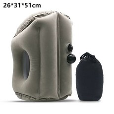 휴대용 수면 베개 여행 기내 5세대 비행기 스모크그레이 기내용 장거리 휴식, C. 그레이 프레스 M 50cm
