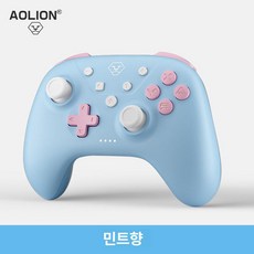 스위치 블루투스 컨트롤러 OLED 핸들 PC 스팀 호환 무선, 1개, [민트옐로우] NS, 기본 색상
