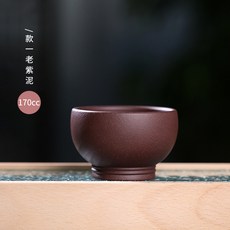 分銷宜興紫砂杯品茗小杯手工茶杯主人杯普洱個人杯茶具, 1個, 7159款一老紫泥