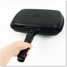 노블레스 패킹 양면팬 IH 대 인덕션후라이팬 사각후라이팬 캠핑양면팬