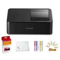캐논 설피 프린터 + 용지 RP-54 + 포켓 파우치 + 포토라인 + 미피펜 세트, (CANON)캐논설피프린/Cp1500, (ONE COLOR)Soft black(블랙)