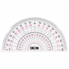 송화 700각도기 NO.005 13cm 13mmX7mmX1.2mm (1개입), 본상품