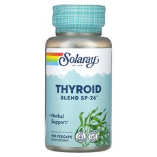 몸관리하세요 겨울입니다 Solaray Thyroid Blend SP-26 베지 캡슐 100정 특별관리진행, SolarayThyroidBlendSP26베지캡슐100