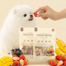 펫테일럽앤힐 강아지췌장염간식 비건 바이츠 요로결석 신부전 간식 트릿 8종류 야채 과일 저알러지, 1개, 100g, 과일믹스/딸기 망고 바나나 블루베리