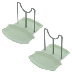 嘉義出貨 鍋具收納架 鍋蓋架臺式 鍋蓋收納架 廚房收納架 廚房鍋鏟架 檯面接水盤創意家用收納架 砧板收納架鍋鏟湯勺置物架, 綠色（2個裝）, 1個