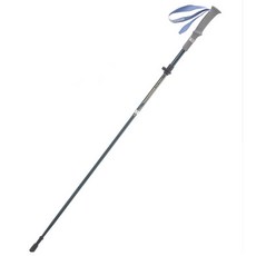 그래니트 서밋 초경량 7075 두랄루민+3K카본 5단 접이식 등산스틱 실크 손목 밴드, 1세트, 블루