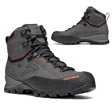 테크니카 포지 2.0 GTX 남성 중등산화 방수 고어텍스 등산화 DEEP GREY/ ULTRA ORANGE